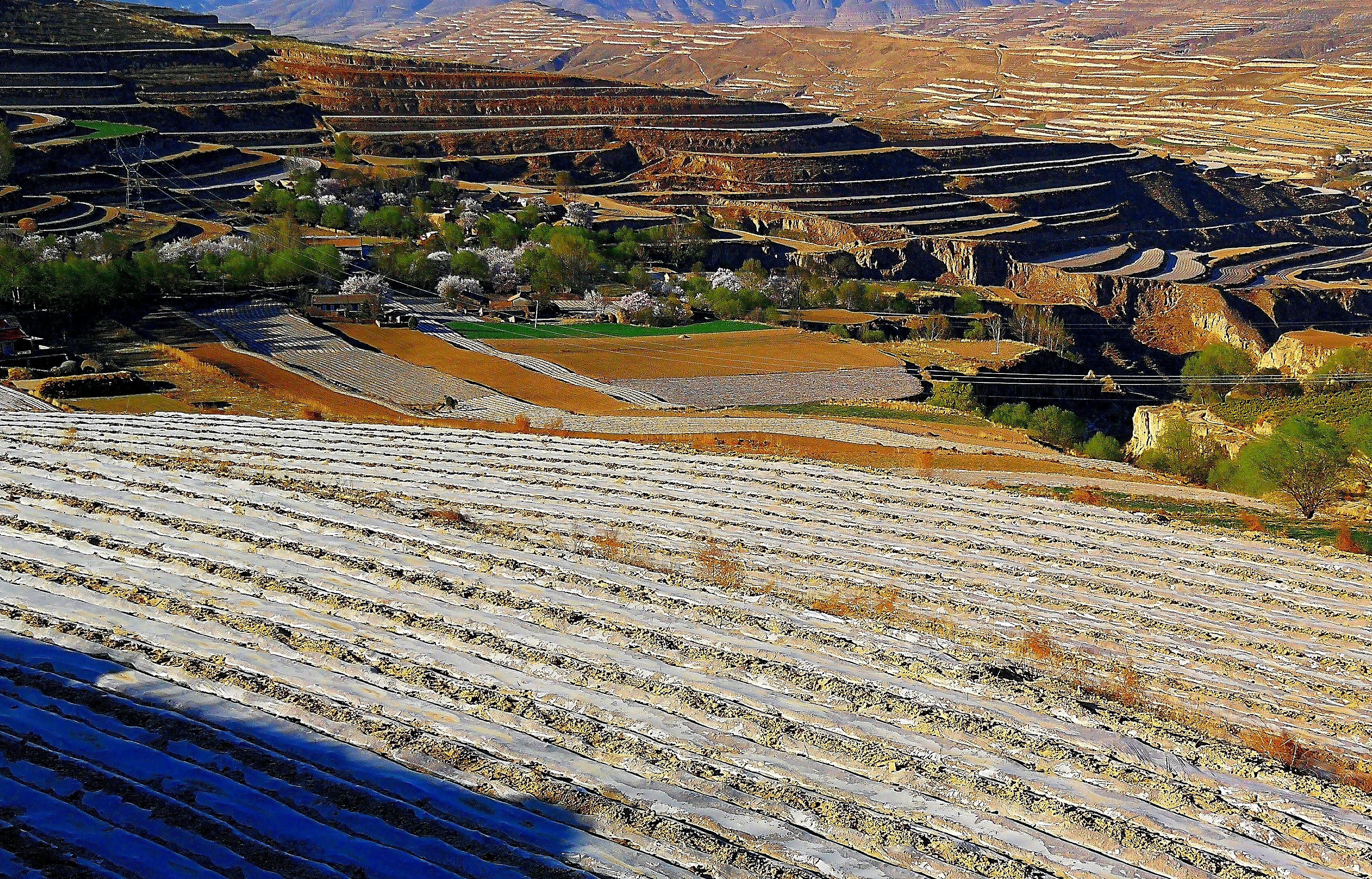 实拍甘肃农村,这是不是才是真正的黄土高原农村景象