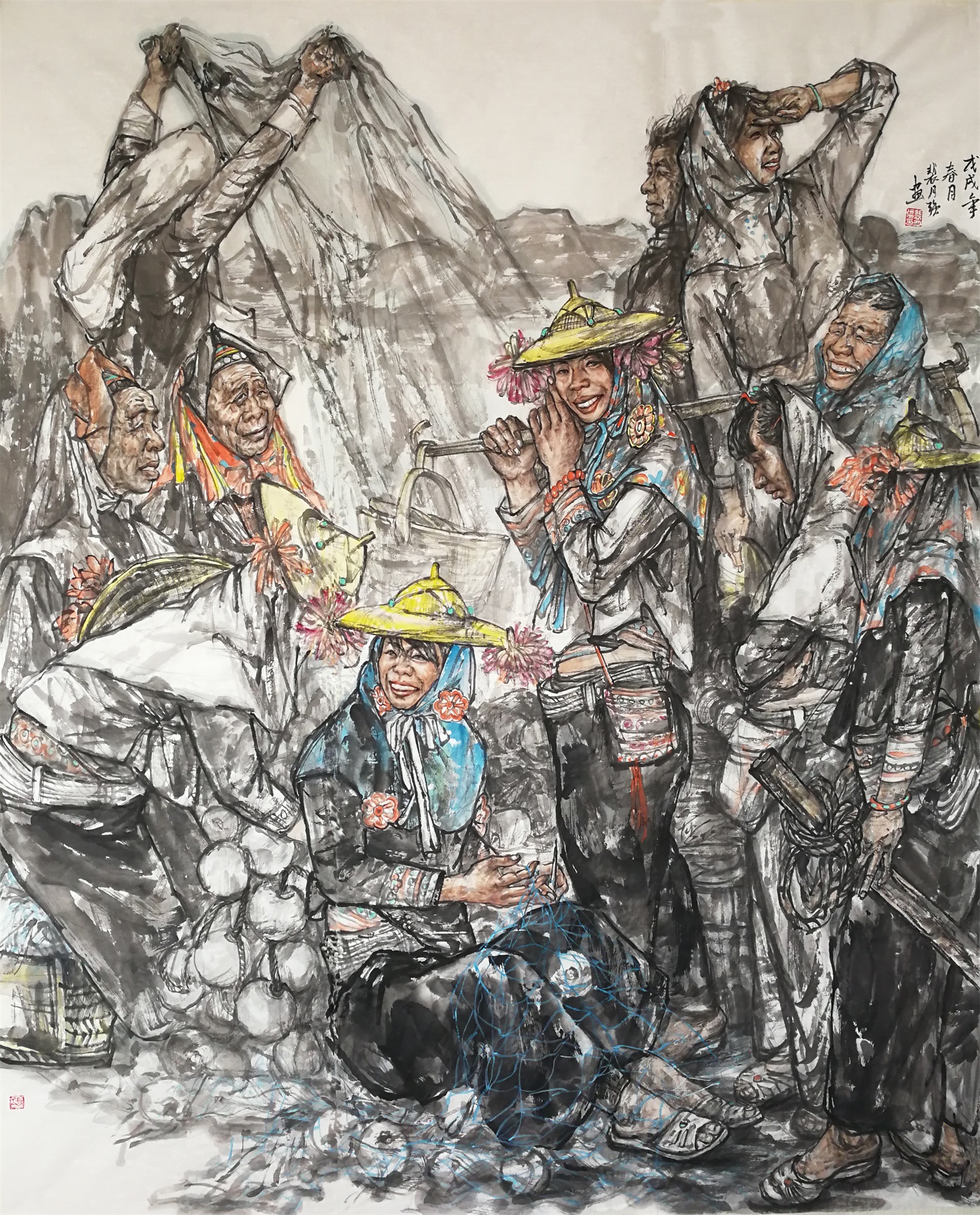 「百度百家」青年画家裴月强 人物画作品赏析