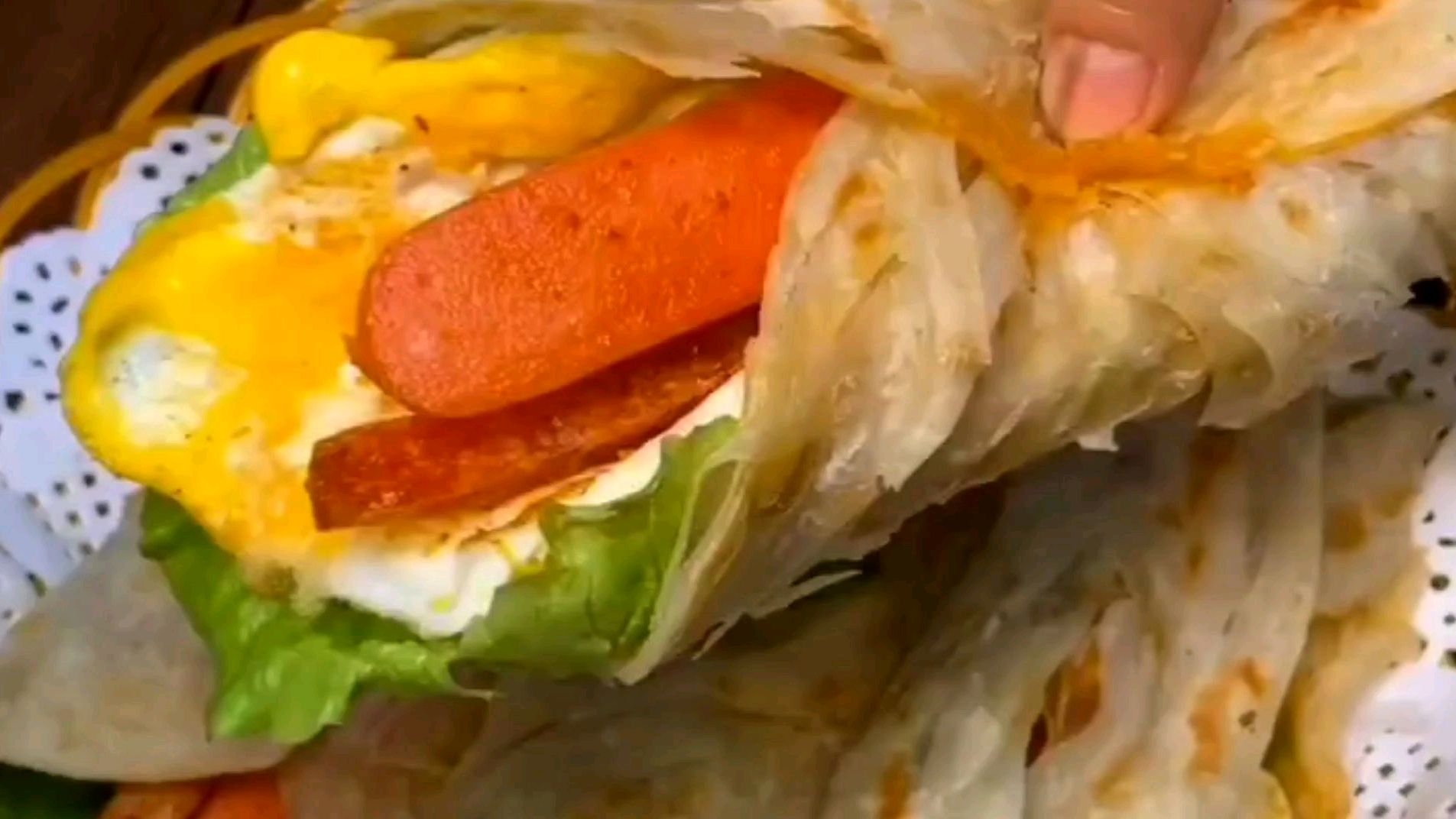 在家教你做手抓饼,学会就不用出去买,做好放半年都不会坏