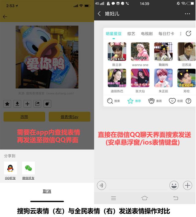 鬥圖不如玩創意 全民表情vs搜狗雲表情評測