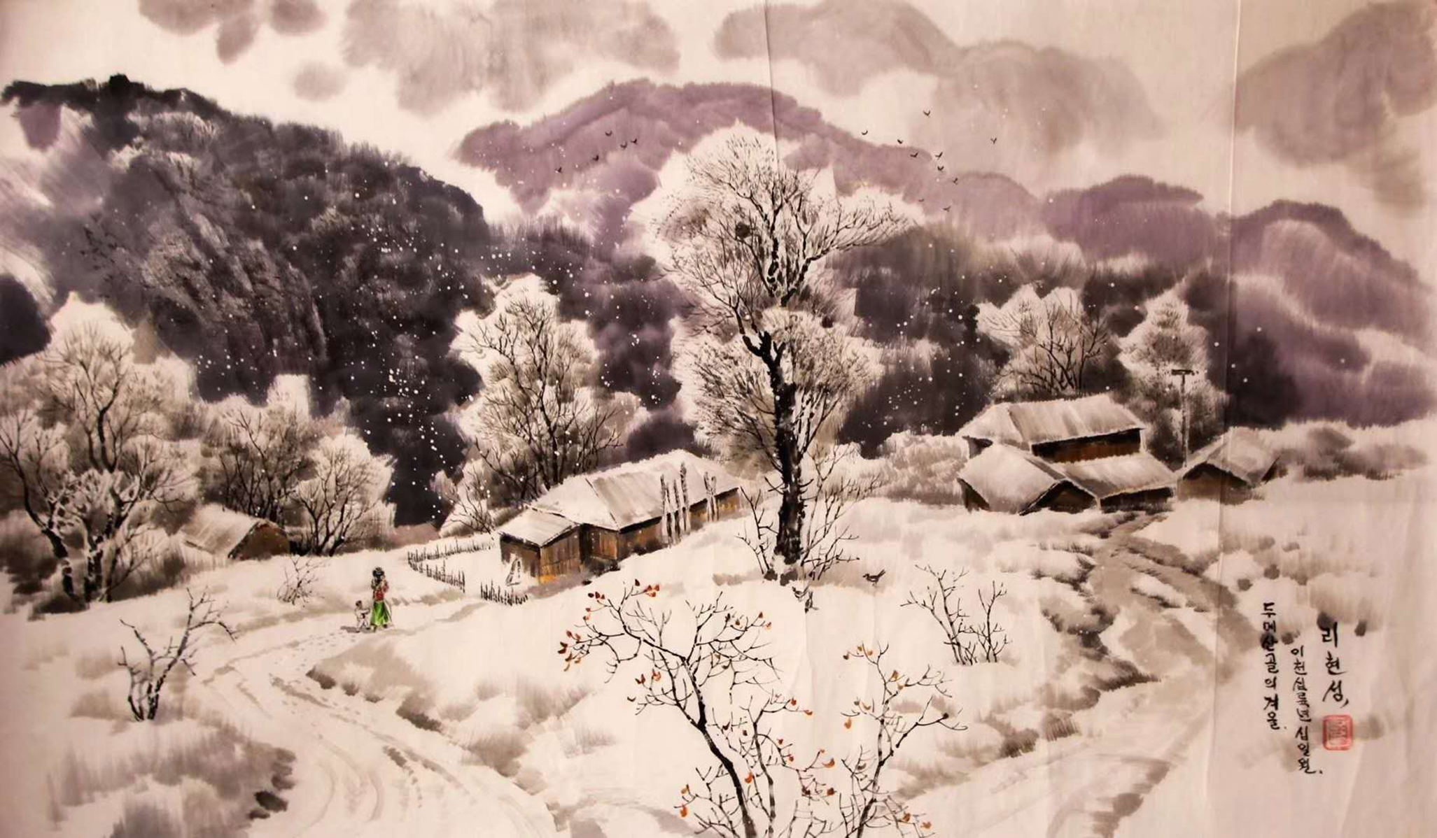 《归途》漫天的飘雪,投林的倦鸟.风雪挡不住归家的脚步.