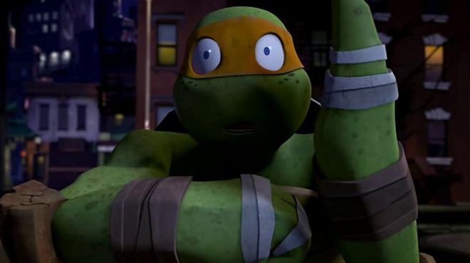 忍者神龟:莱奥打了米开一巴掌,米开反应亮了,你怎么这么可爱!