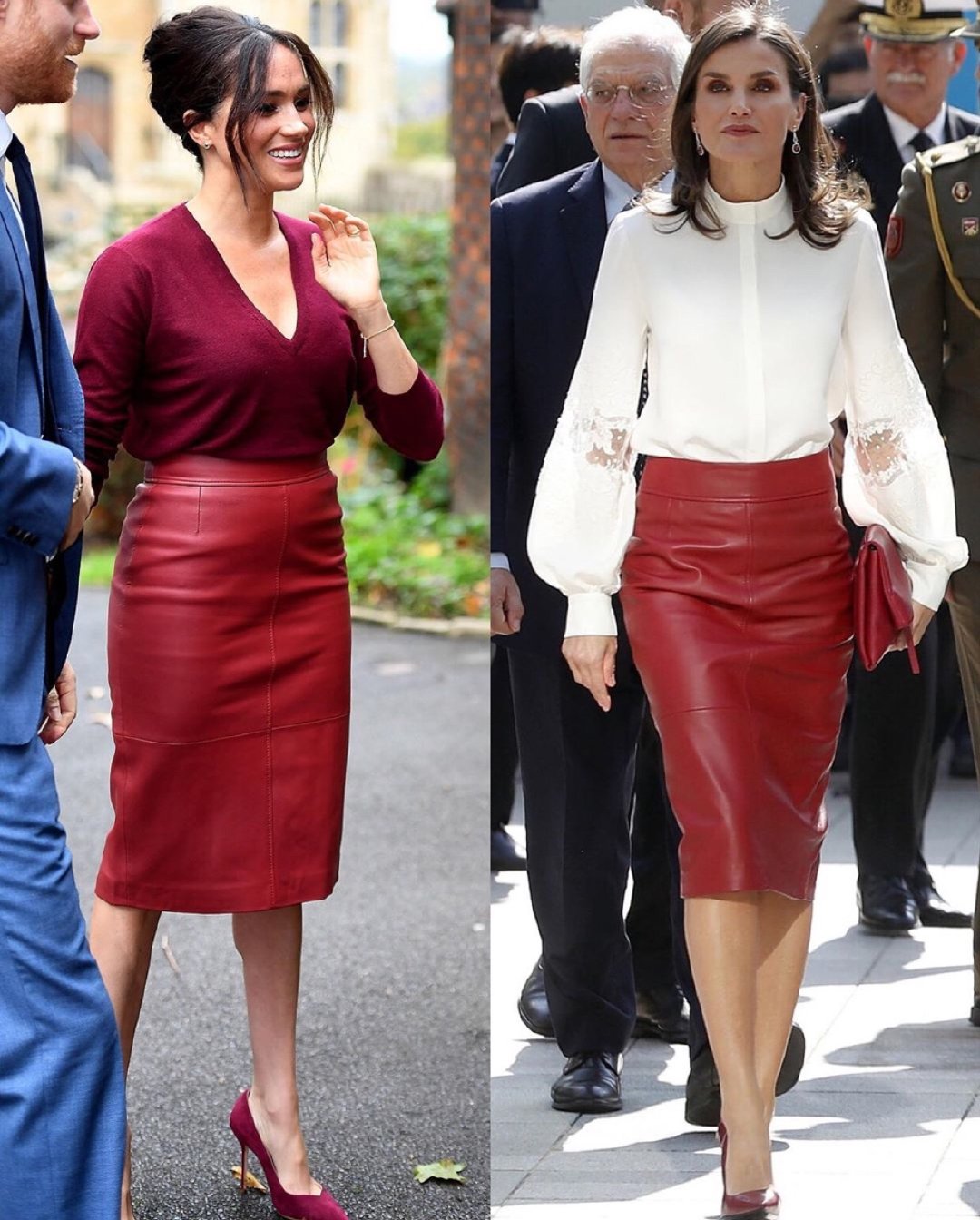 西班牙"第一夫人"大展魅力,穿1135粉裙美炸,梅根穿得一言难尽