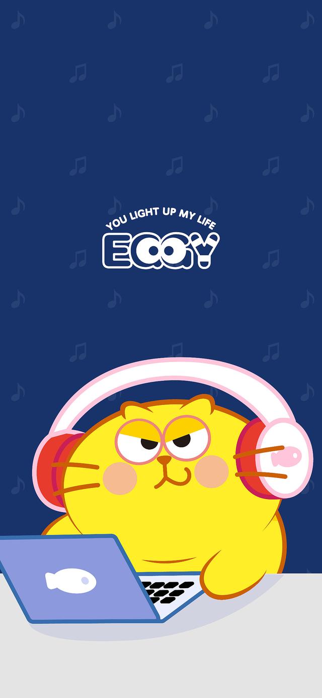 好可爱的蛋黄猫动态表情包,肥萌的胖喵圆滚滚的招人爱!