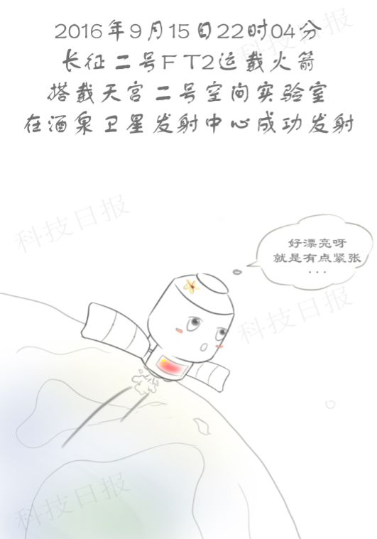 天宫二号 想你们 我要回来啦