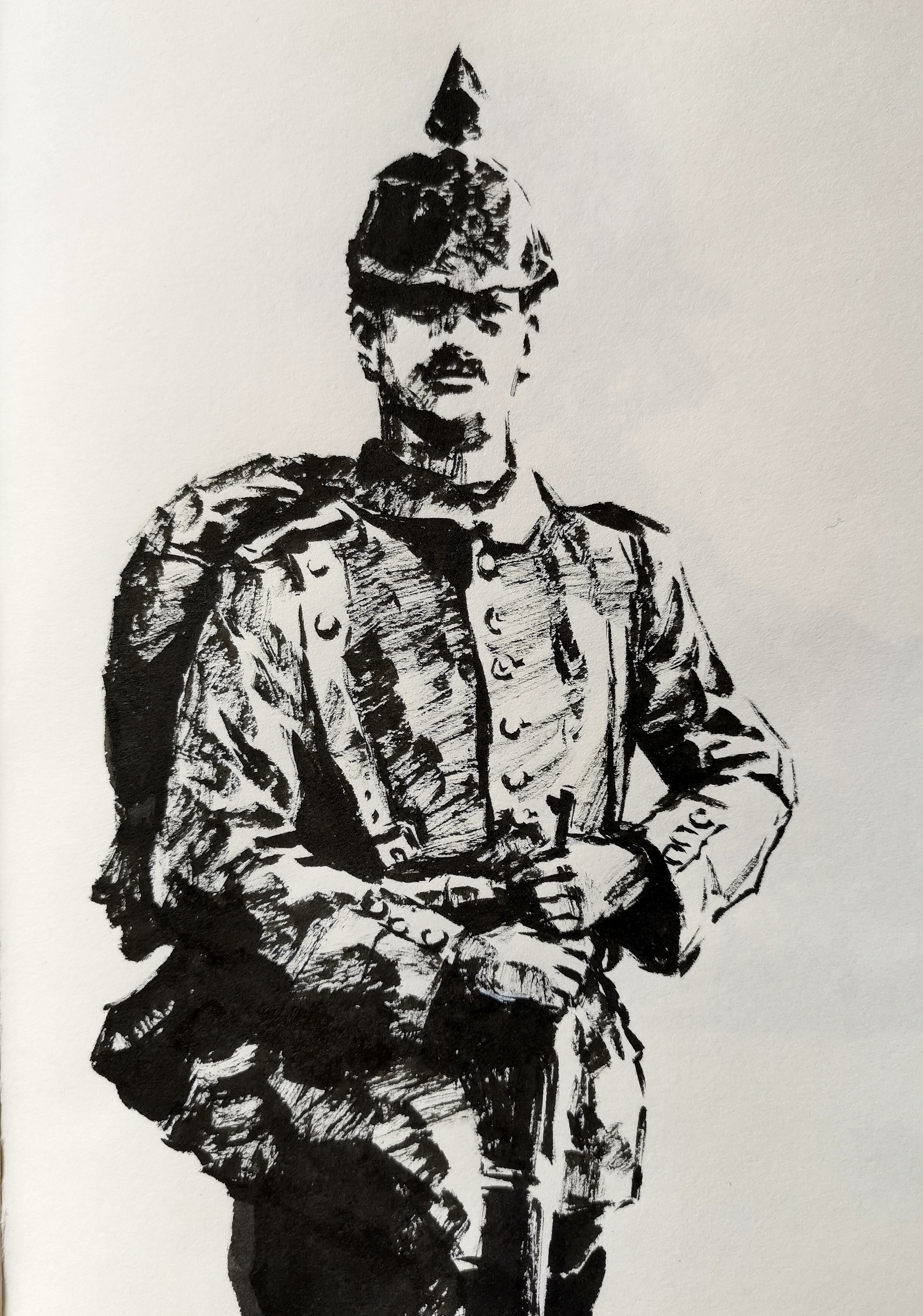 速写,收藏的绘画资料,一战时期军服篇