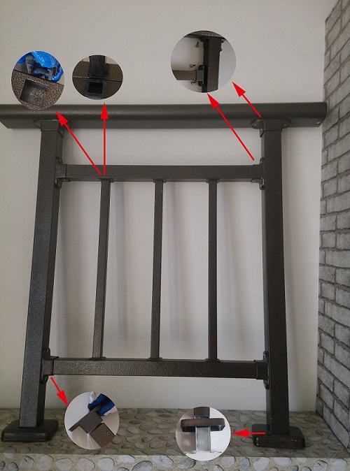 锌钢阳台护栏不牢固 加固方法 汇尊锌钢阳台护栏