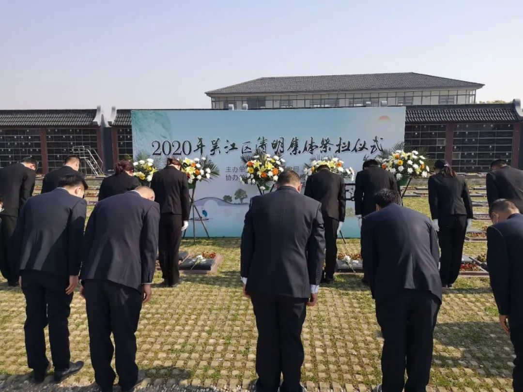 "清明寄语,表达哀思"吴江开展集体祭扫活动