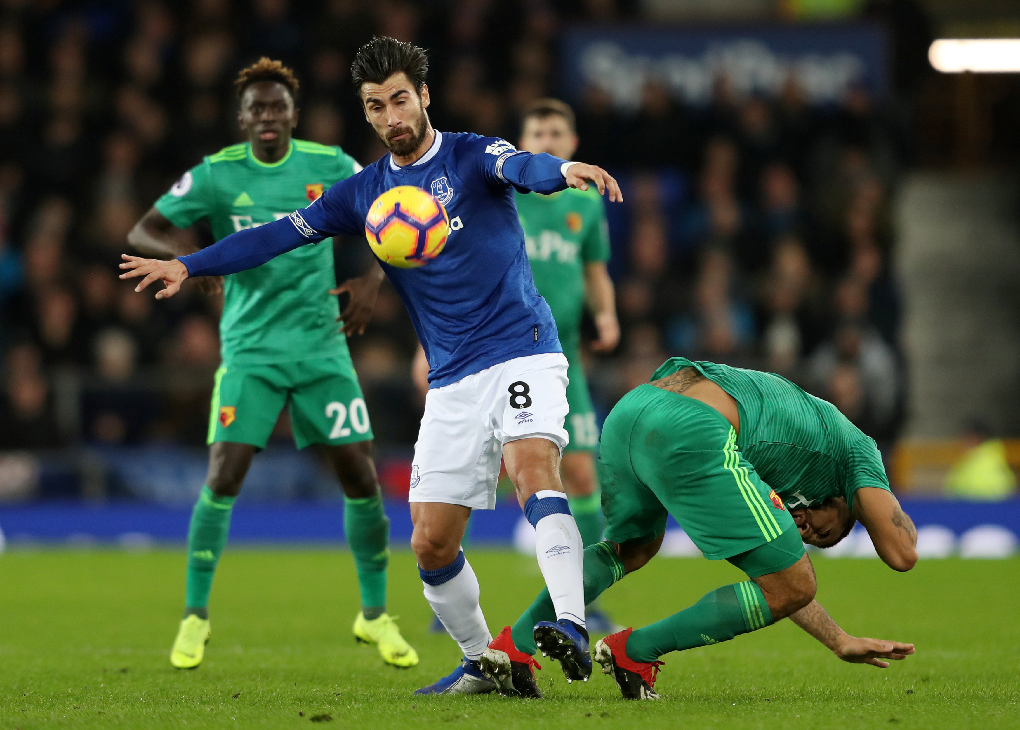 足球——英超联赛:埃弗顿平沃特福德(2)