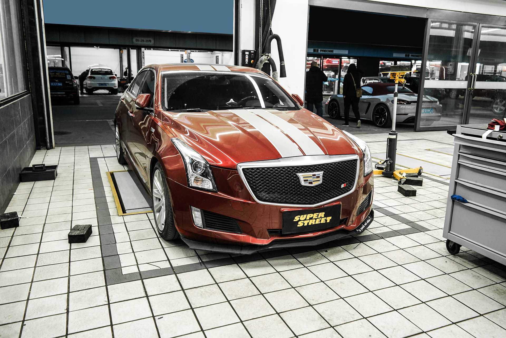 superstreet改装日记-凯迪拉克atsl改装tein saz绞牙避震