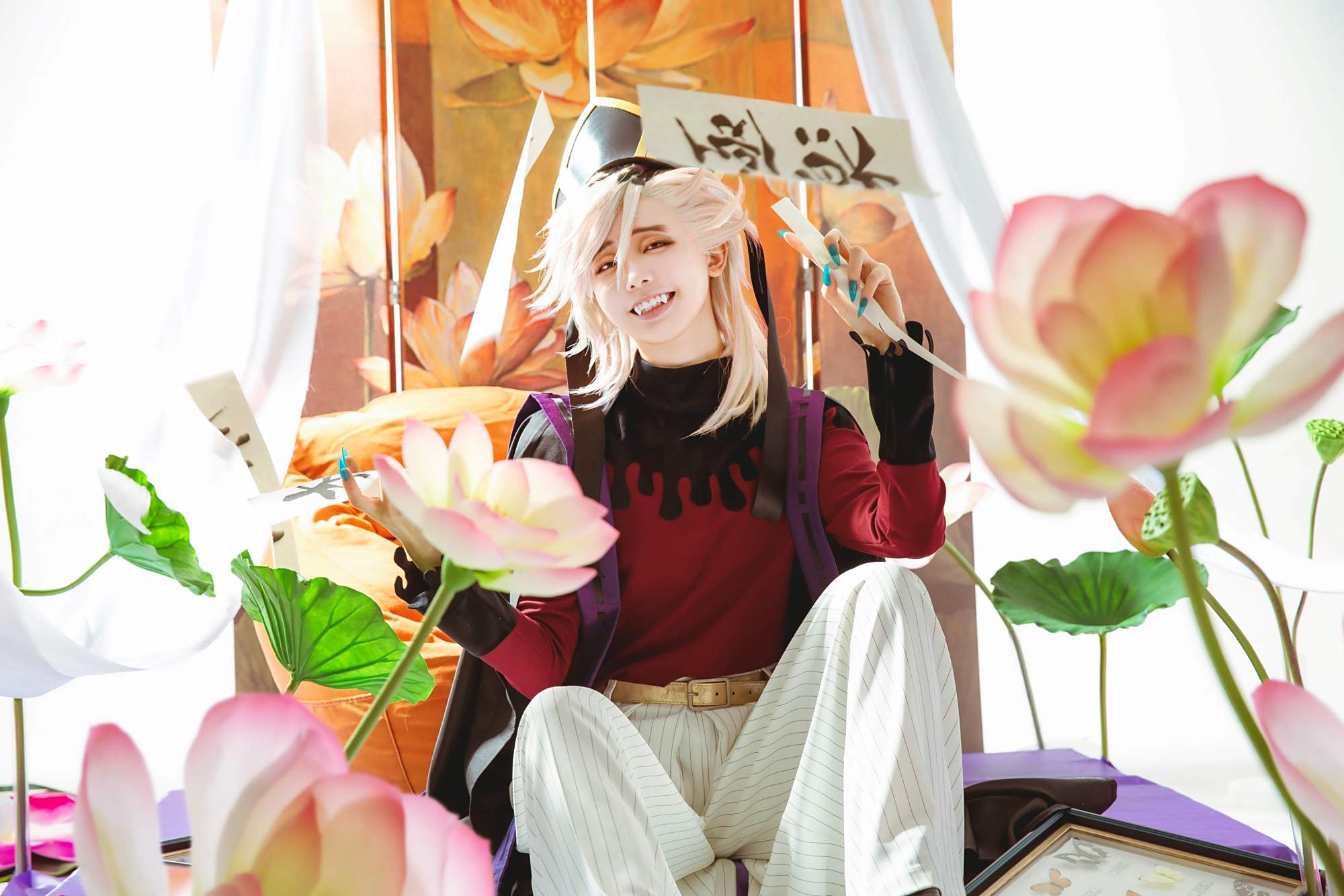 「鬼灭之刃」童磨cos,网友:有内味了