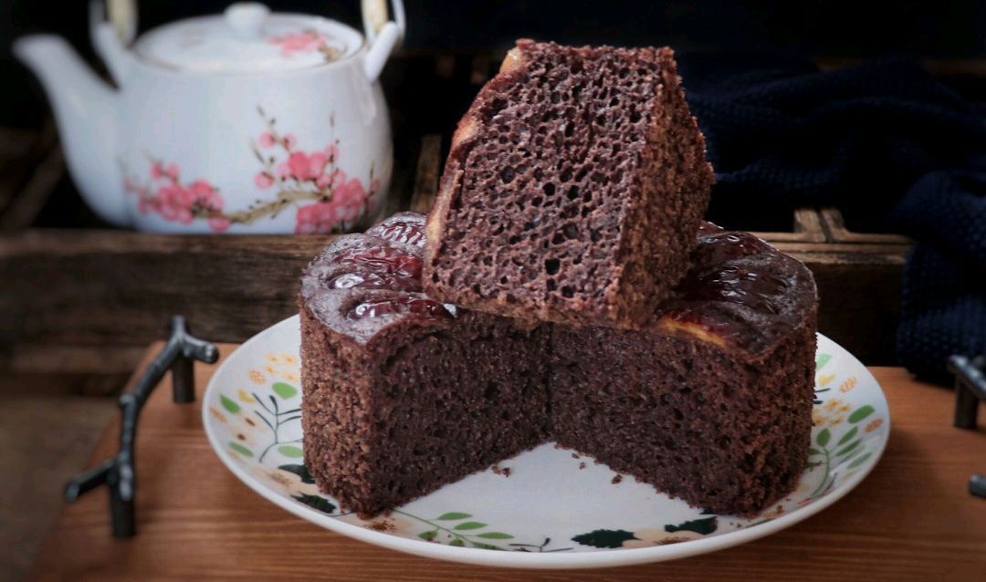 4月发文:自制黑米发糕,比蛋糕还好吃,直接简单拌一拌再蒸