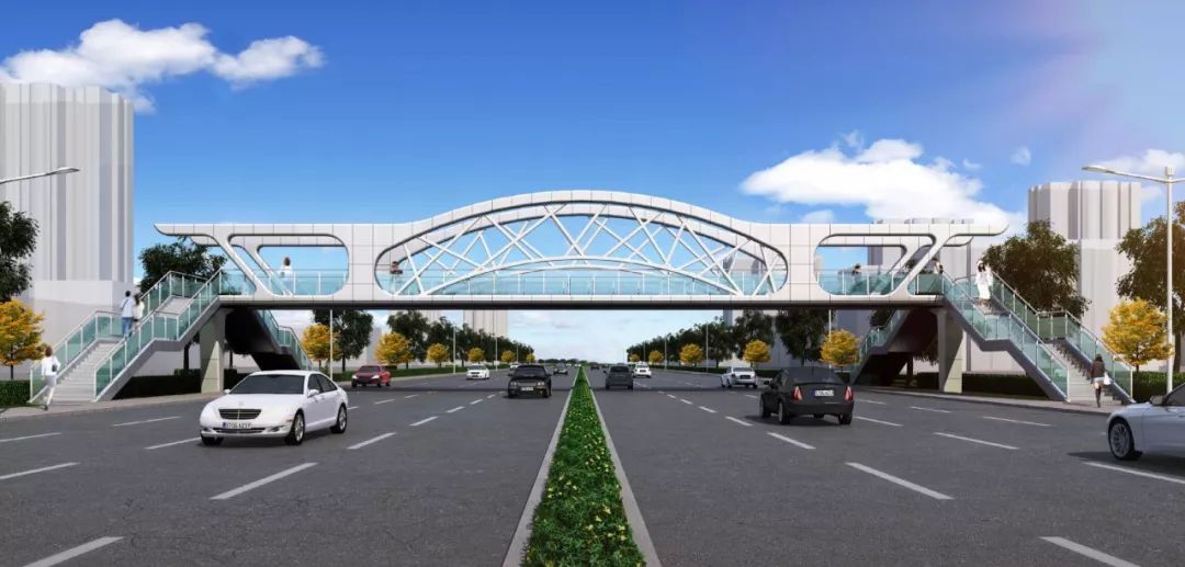 滨州将新增四座过街天桥,效果图出炉!具体位置在这里!