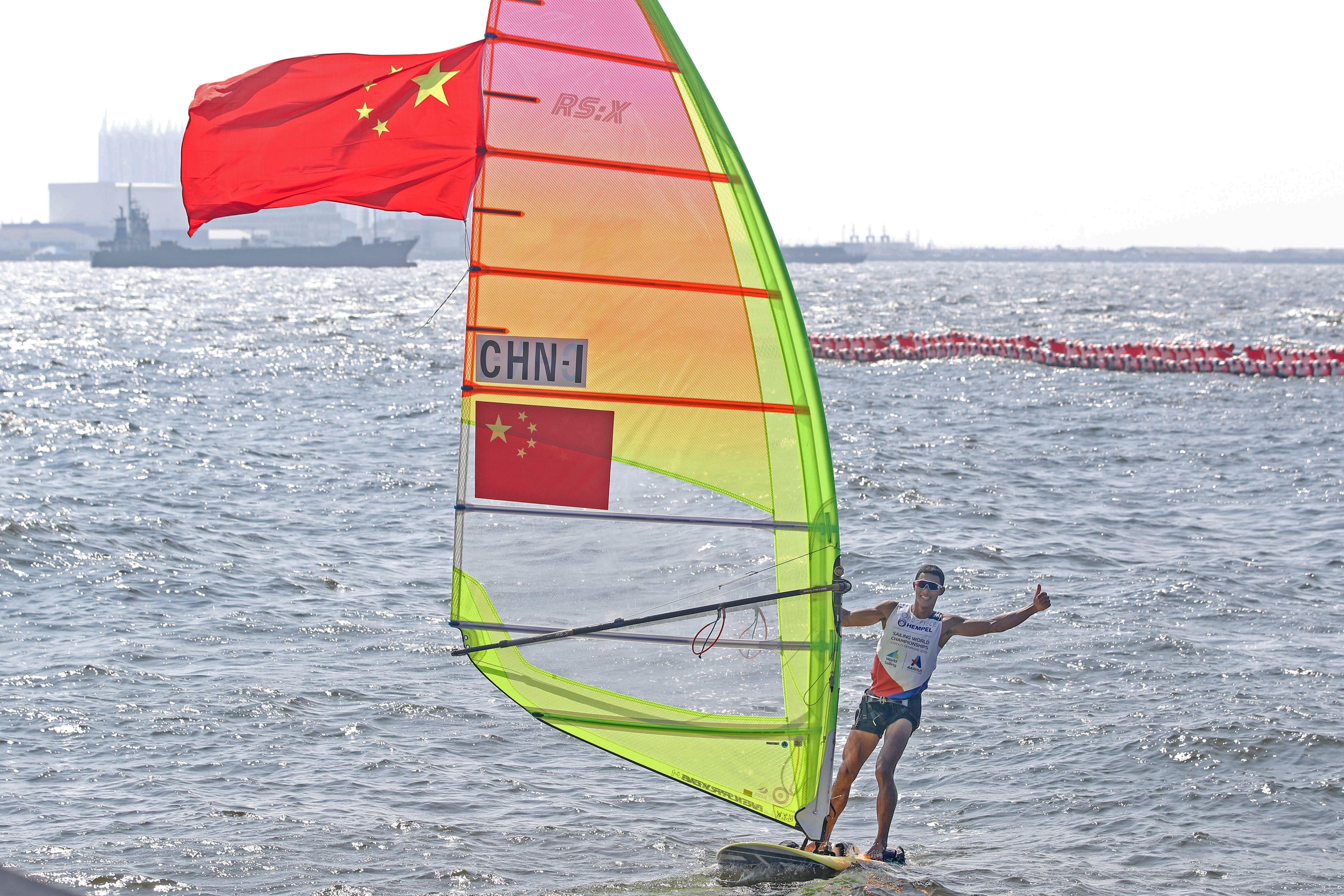 帆船—中国选手毕焜男子帆板rs:x级夺冠(1)