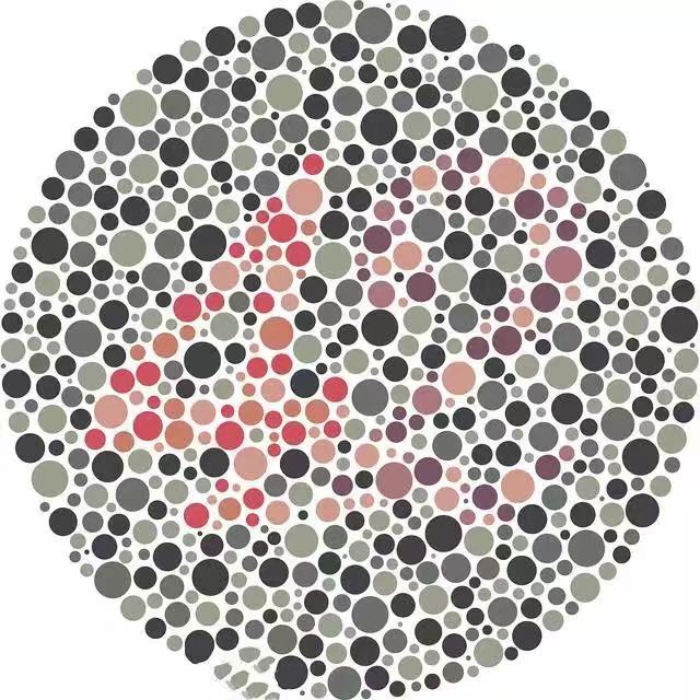 视力颜色分辨测试图图片