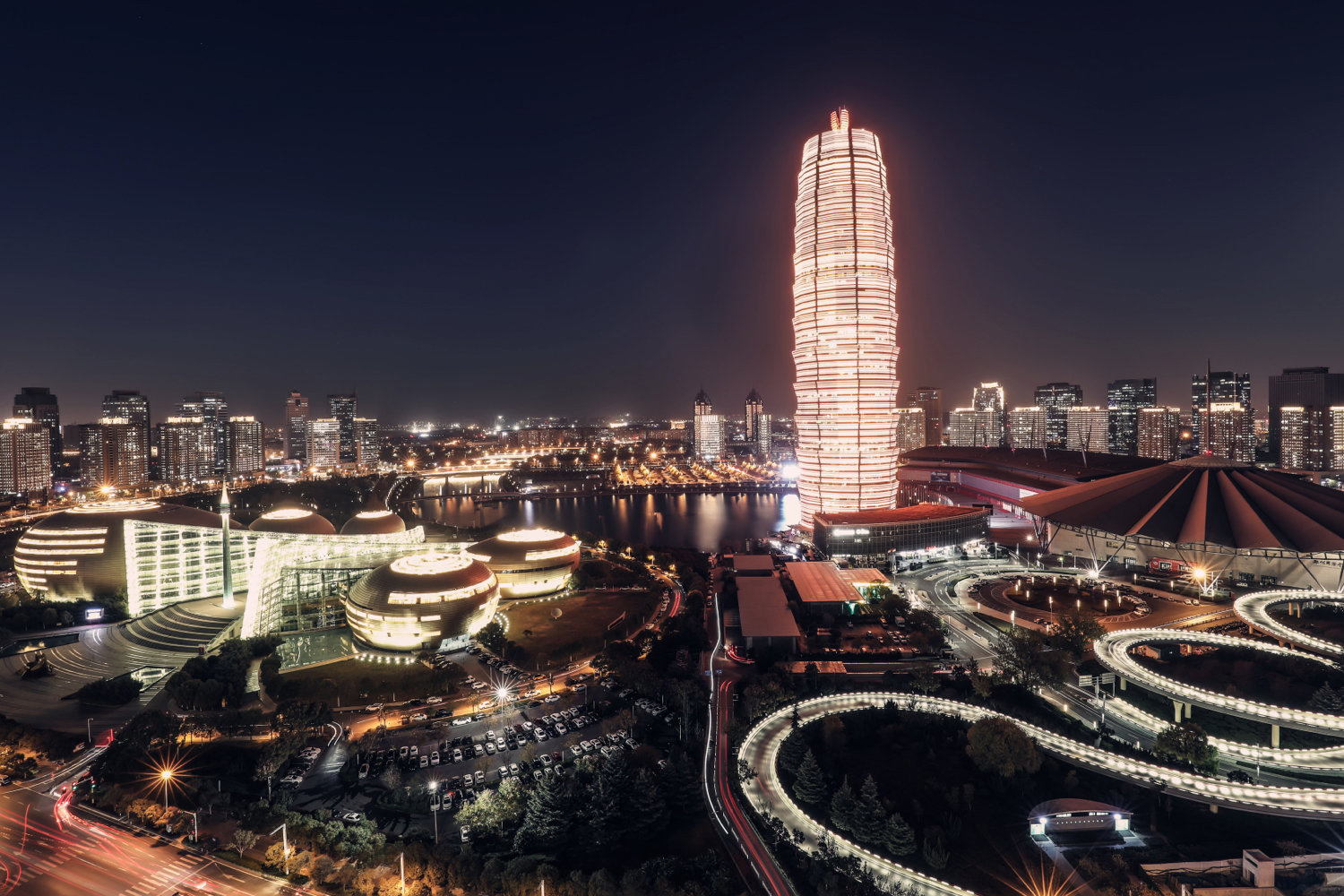 风光摄影:郑州cbd夜景印象