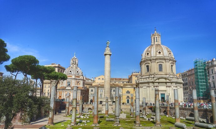 图拉真广场是古罗马遗迹的一部分,这里曾是罗马生活的中心!