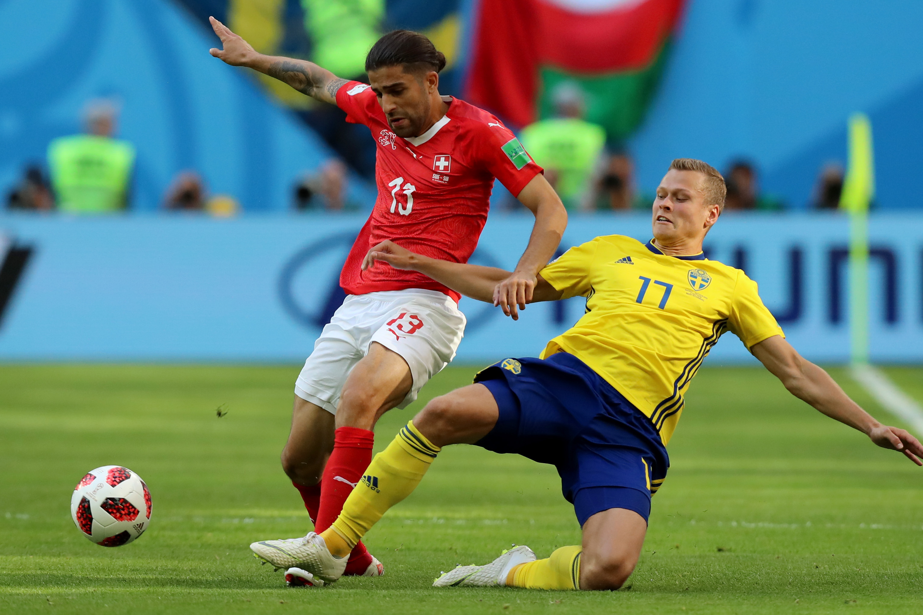 足球——八分之一决赛:瑞士对阵瑞典(20)