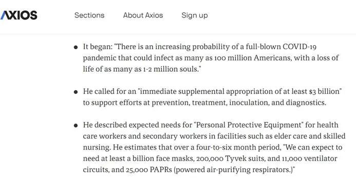 【推荐】白宫内部高官1月底就曾警告美国疫情,然而,遭轻视理由让人感叹