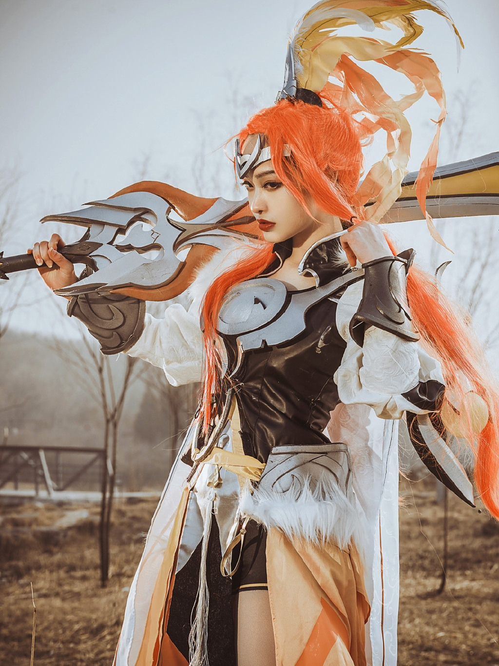 王者荣耀花木兰cos:逃避解决不了战争,只会解决你自己