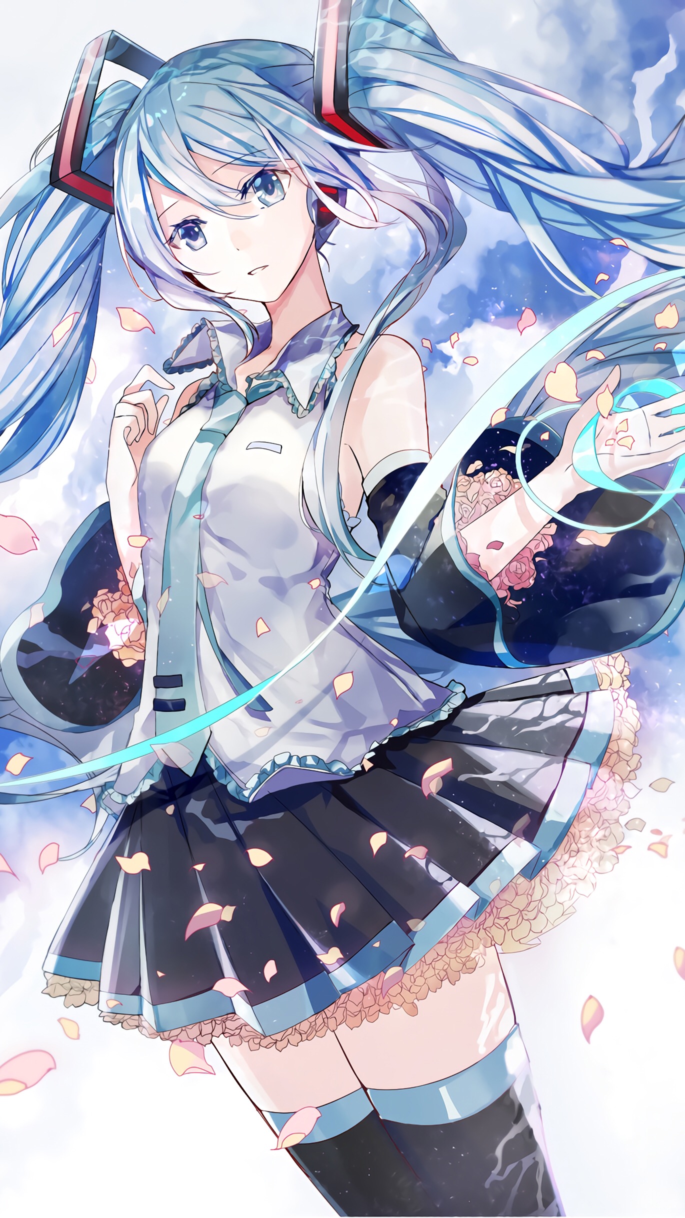 二次元漂亮屏锁 全面屏壁纸二次元少女