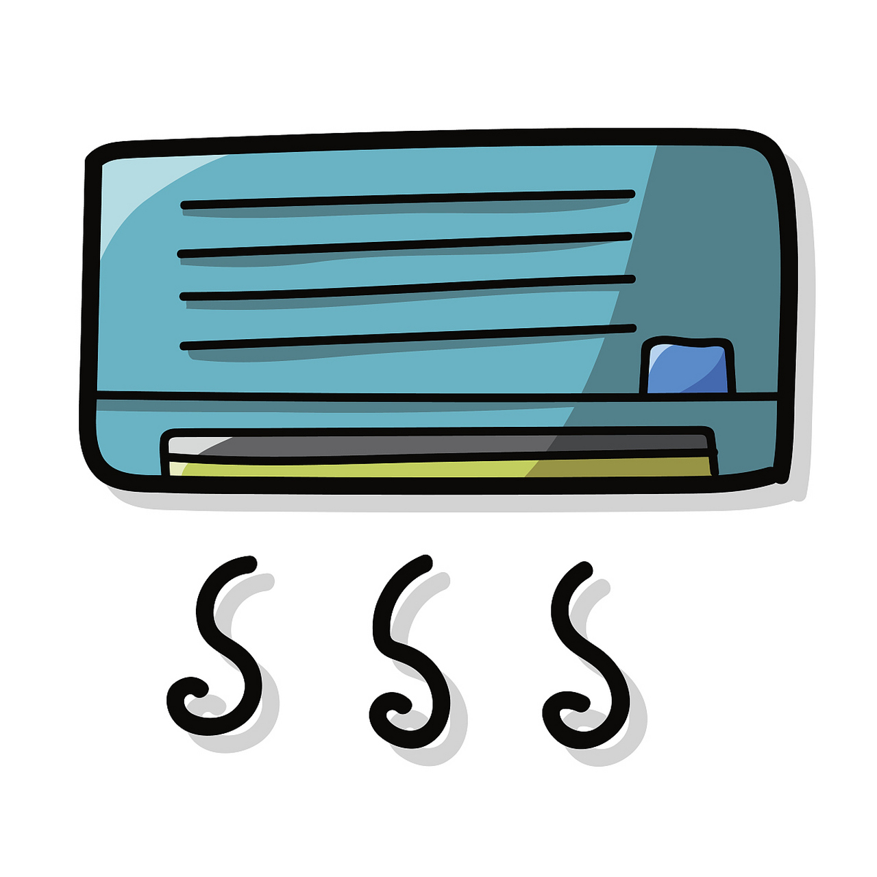 河北一学校因寝室太热,女生宿舍的学生突发奇想,自己在房门上画空调"