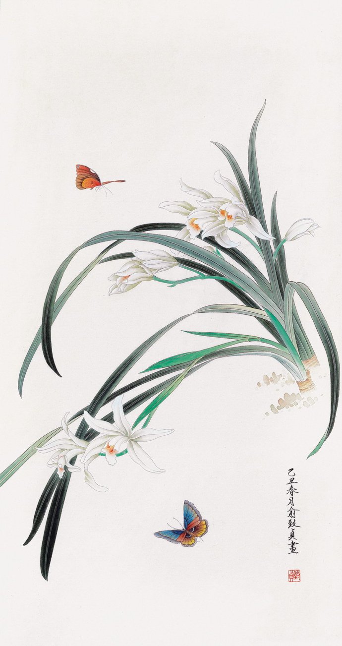 这兰花,美得太逼真了.