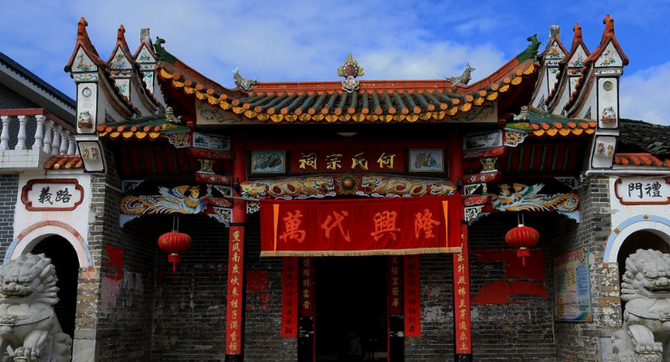 福建省名门望族的宗祠,与古朴典雅的洪坑村林氏家庙