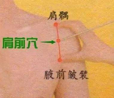 肩前穴:舒筋通络,活血止痛!