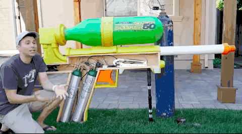 世界上最大的超级水枪,威力堪比轰炸机