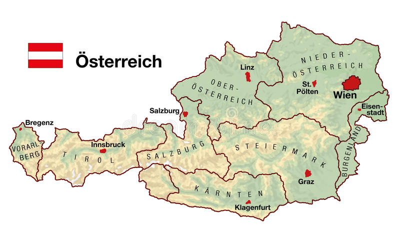 奥地利轮廓图图片