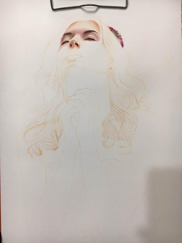 孩子哭的好心疼,这可不是照片哦,徐周耕的彩铅作品分享