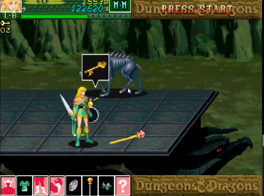 经典街机龙与地下城2:暗黑秘影,比一代更像是一个rpg游戏