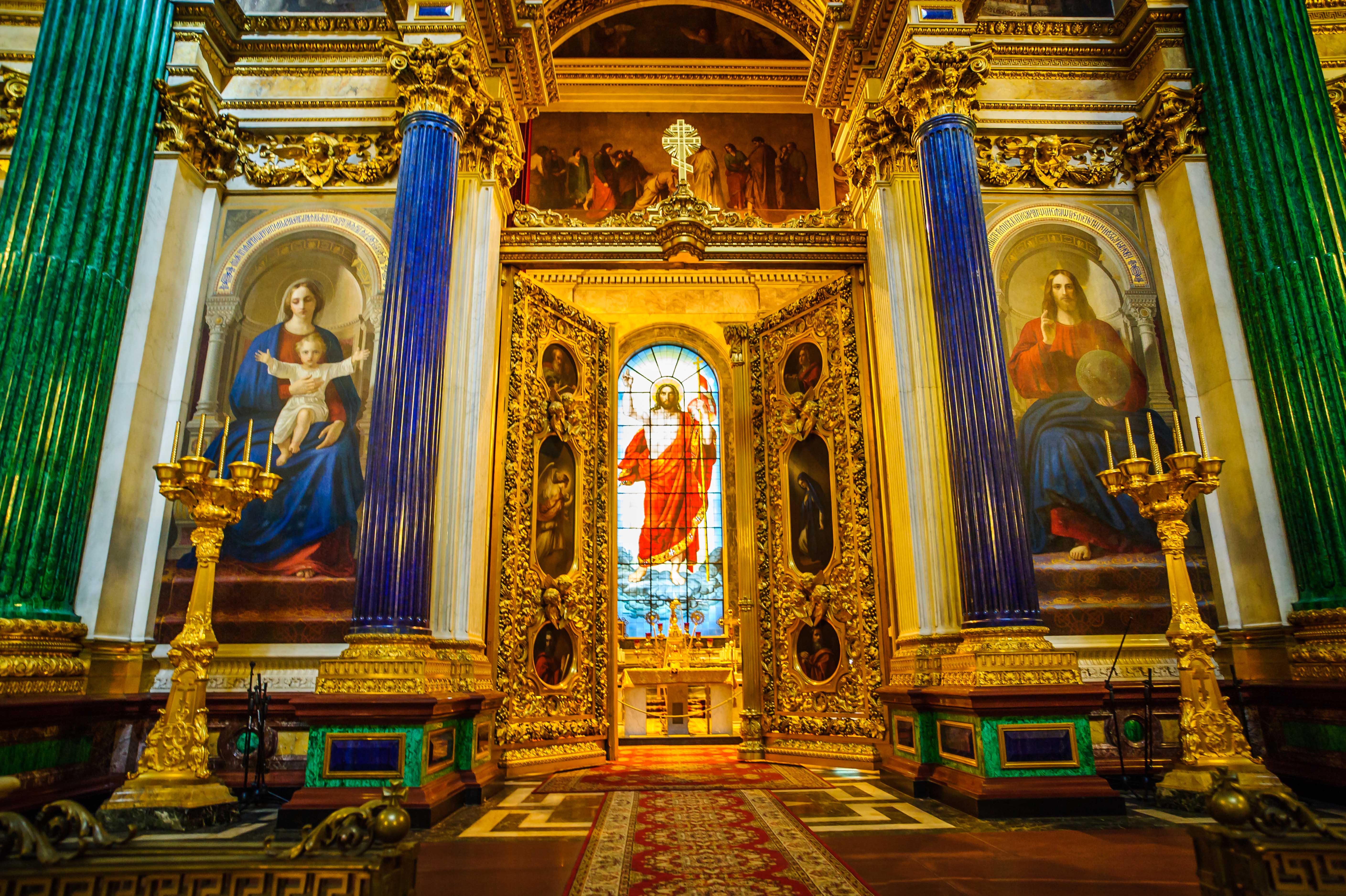 圣以撒大教堂,40万人建了40年,精美无比,世间罕见