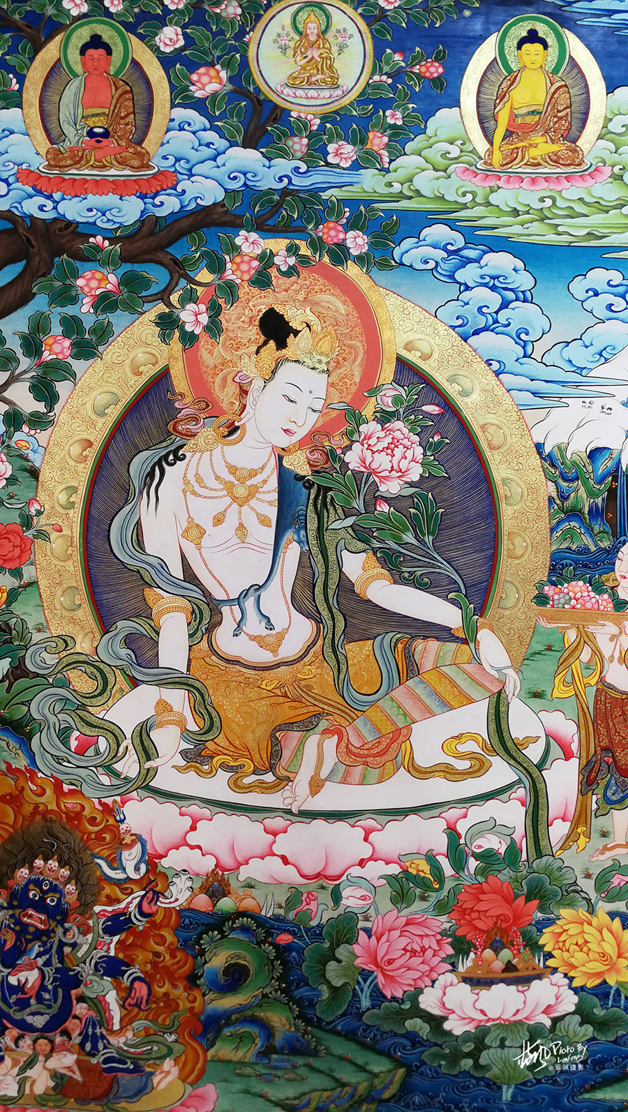 一组精美唐卡手机壁纸大图,来自热贡唐卡大师的作品