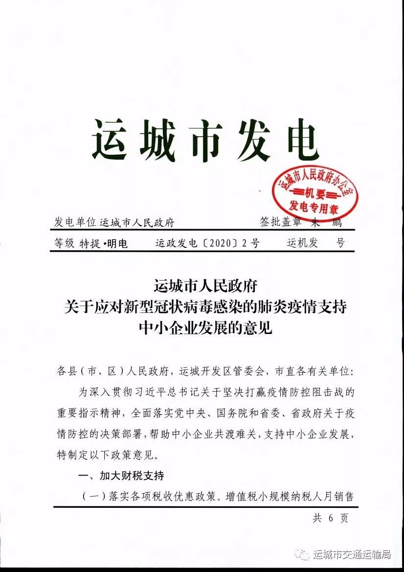 市政府关于应对新型冠状病毒感染的肺炎疫情支持中小企业发展意见