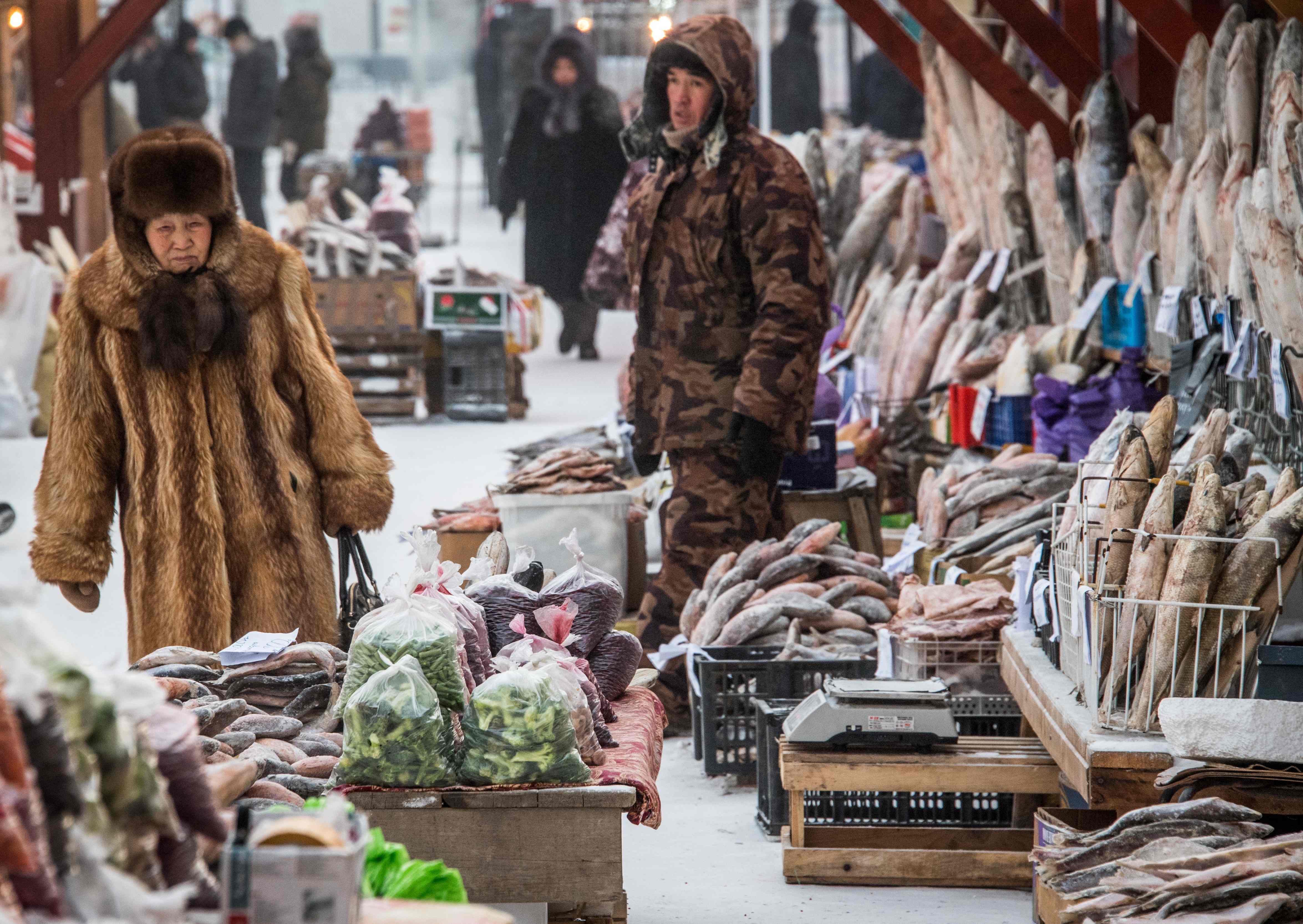 (16)严寒中的雅库茨克市场