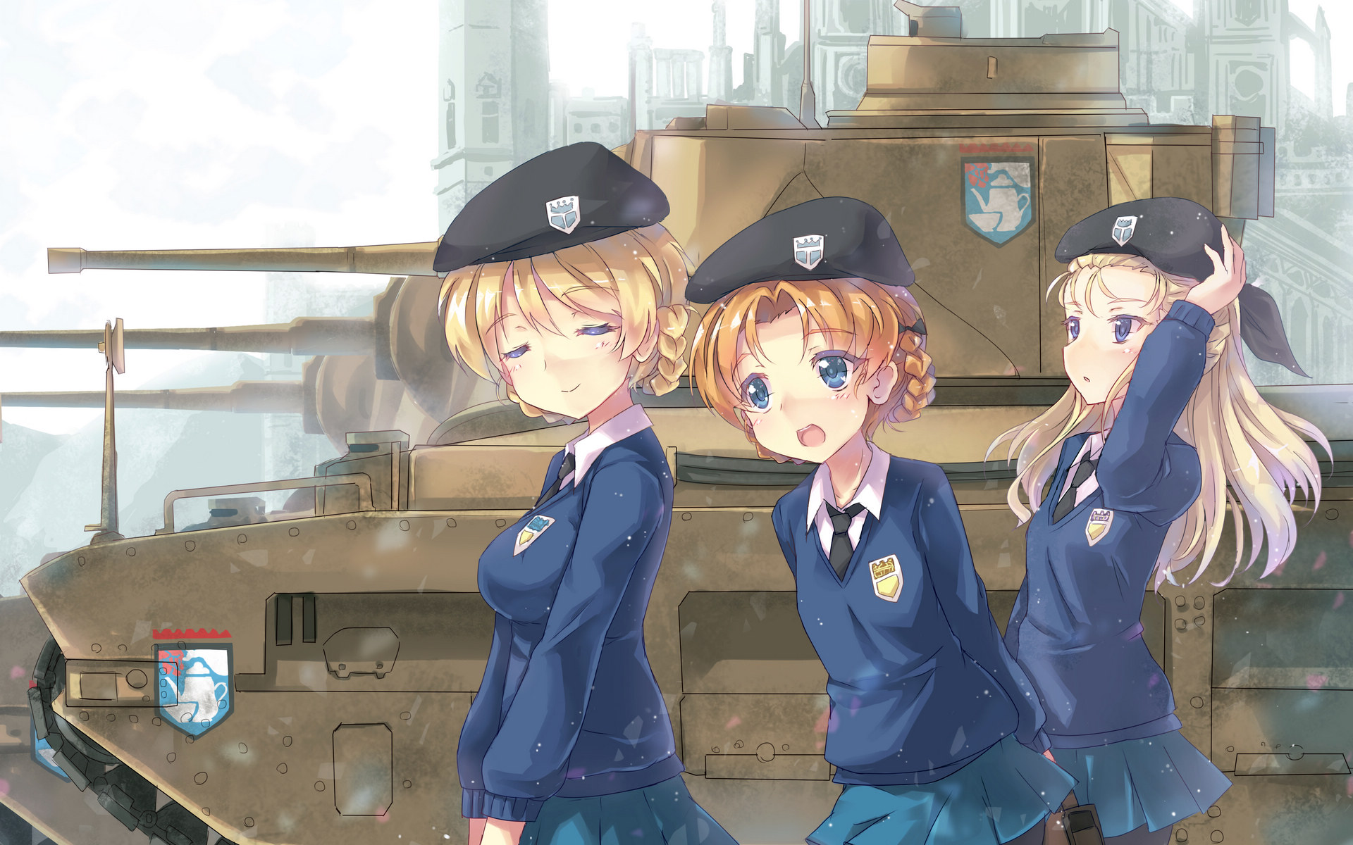 少女与战车桌面壁纸