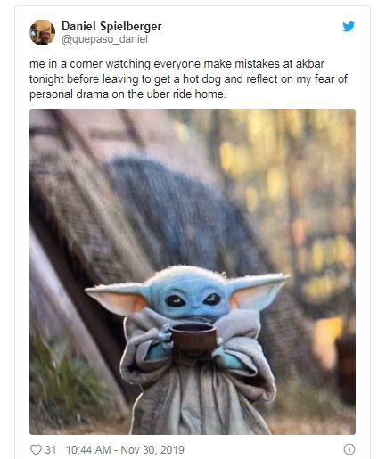 "尤达宝宝"喝汤表情包走红推特