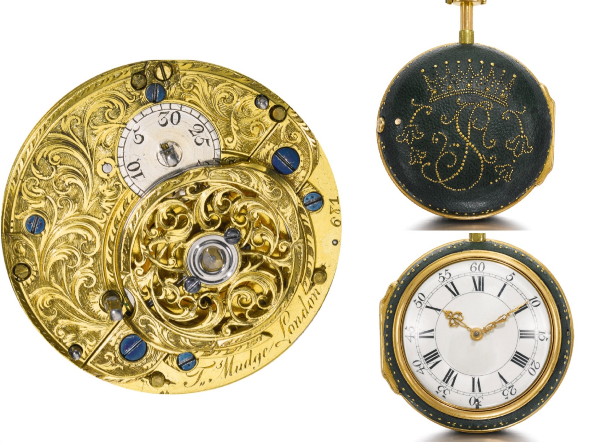 以30000瑞士法郎成交,图片来自苏富比官网 ▲thomas mudge三问怀表