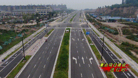 万春街北延道路工程新兴路至耿都大道路段通车