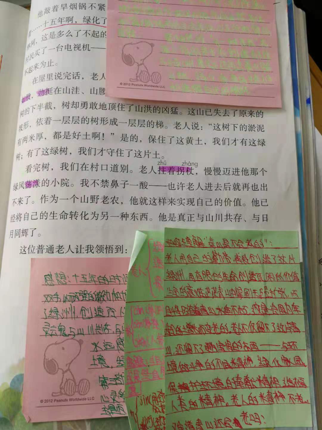 勵志學霸語文筆記,學習好不好,看書就知道,來一次筆記大比拼吧