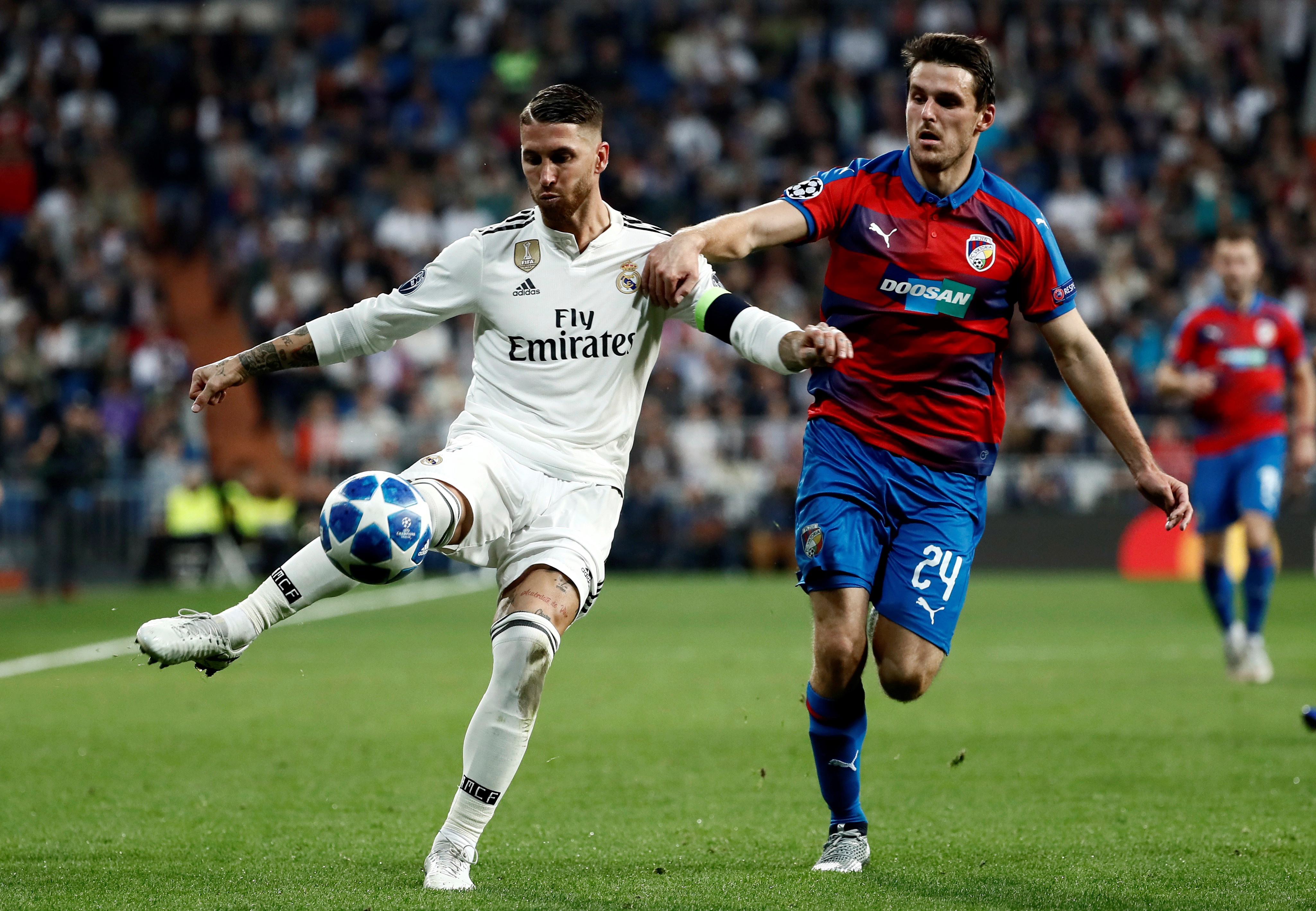 足球——欧冠联赛:皇马胜比尔森胜利