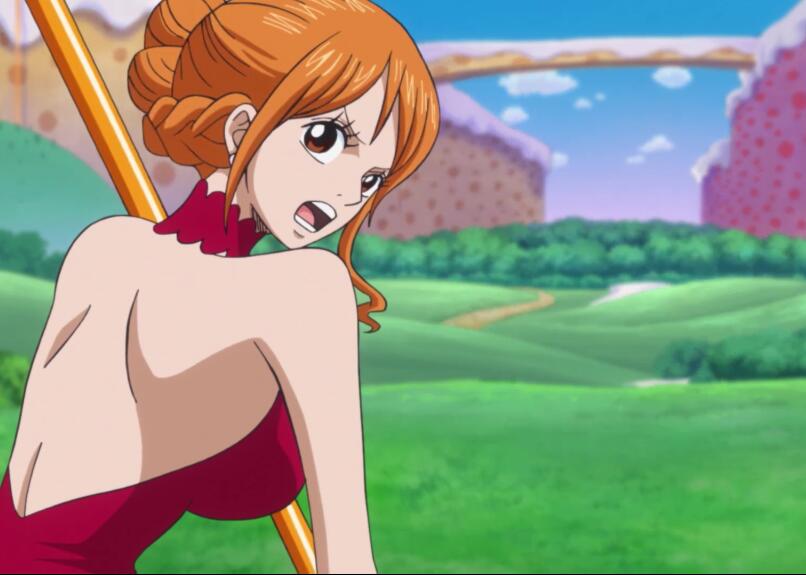 海贼王最新一集大发福利,娜美和加洛特一边逃亡一边秀身材!