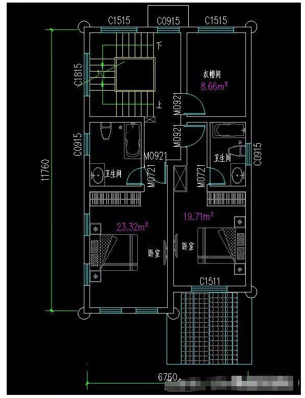 6米x12米自建房图纸图片