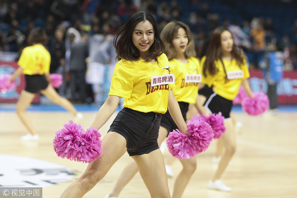 17/18cba第27轮:南京同曦vs广州证券 宝贝动感舞蹈火辣助阵