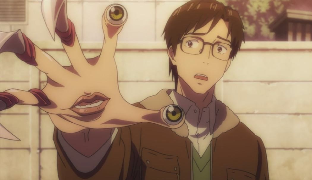 泉新一和寄生在他体内,与其右手同化的生物右共存的故事.