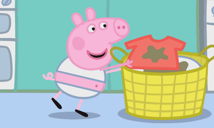 《小猪佩琪》洗衣服