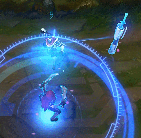 剑,魂刃根据是否碰撞敌人的判定,变成蓝色或者红色,新皮肤的特效总是