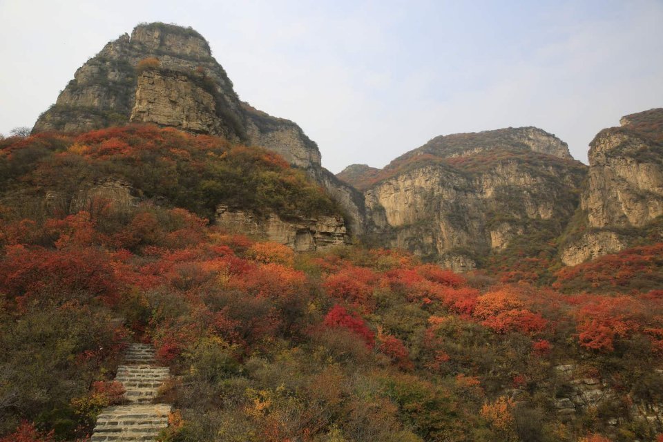 风光摄影:平山县瑜伽山红叶